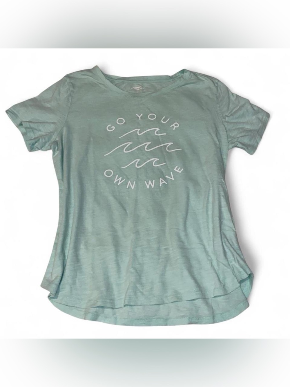 Old Navy Light Teal Graphic Tee